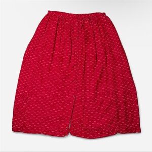 Ines de la Fressange Paris for Uniqlo Red Polka Dot Maxi Skirt